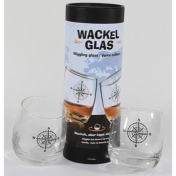 Glas Wackelglas "Global" 2er-Set