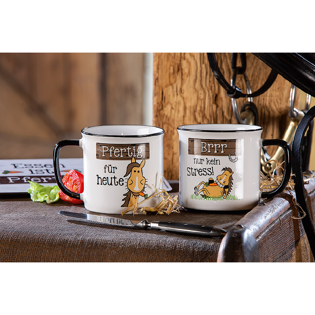 Keramik Tasse Brrr nur kein Stress 