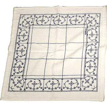 BW Küchentuch Frottier Druck "INDISCH BLAU" 50x50cm