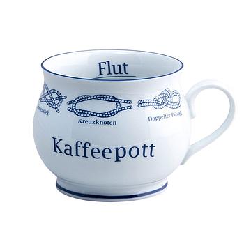 Kapitänstasse bauchig Knoten „Kaffeepott“