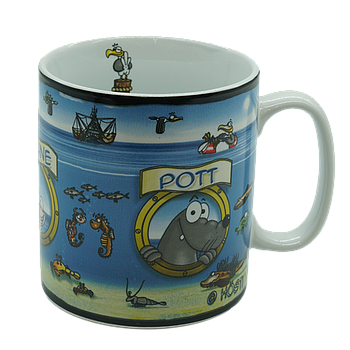 Hösti Jumbo Becher  Bullauge Moin Moin Moin