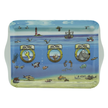 Hösti Tablett Bullauge Moin Moin Moin