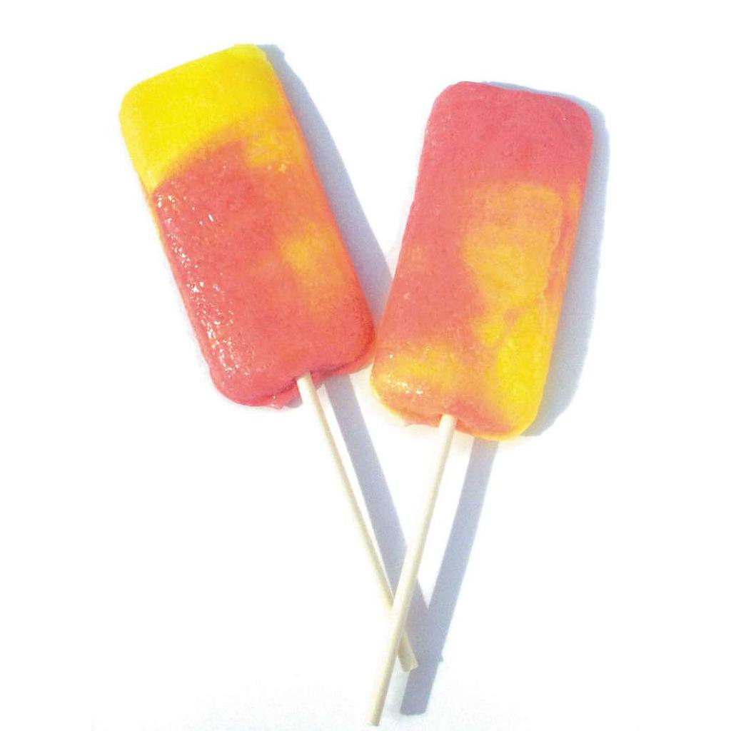 Himbeer Zitrone Brause Lolli