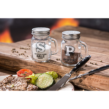 Glas Streuer für Salz+Pfeffer