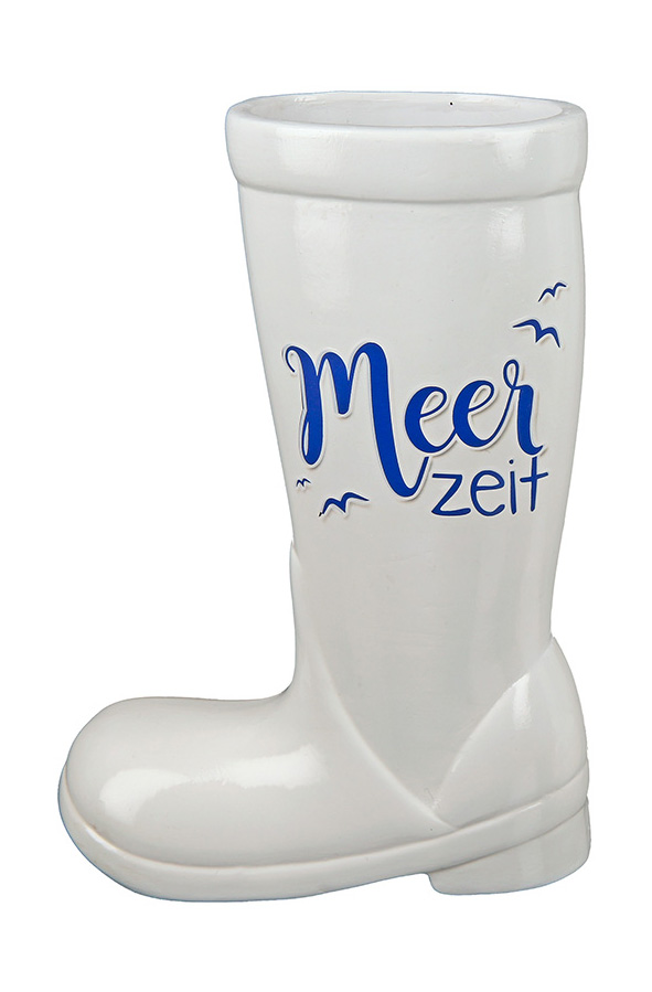 Keramik Pflanztopf &quot;Stiefel&quot; Meerzeit