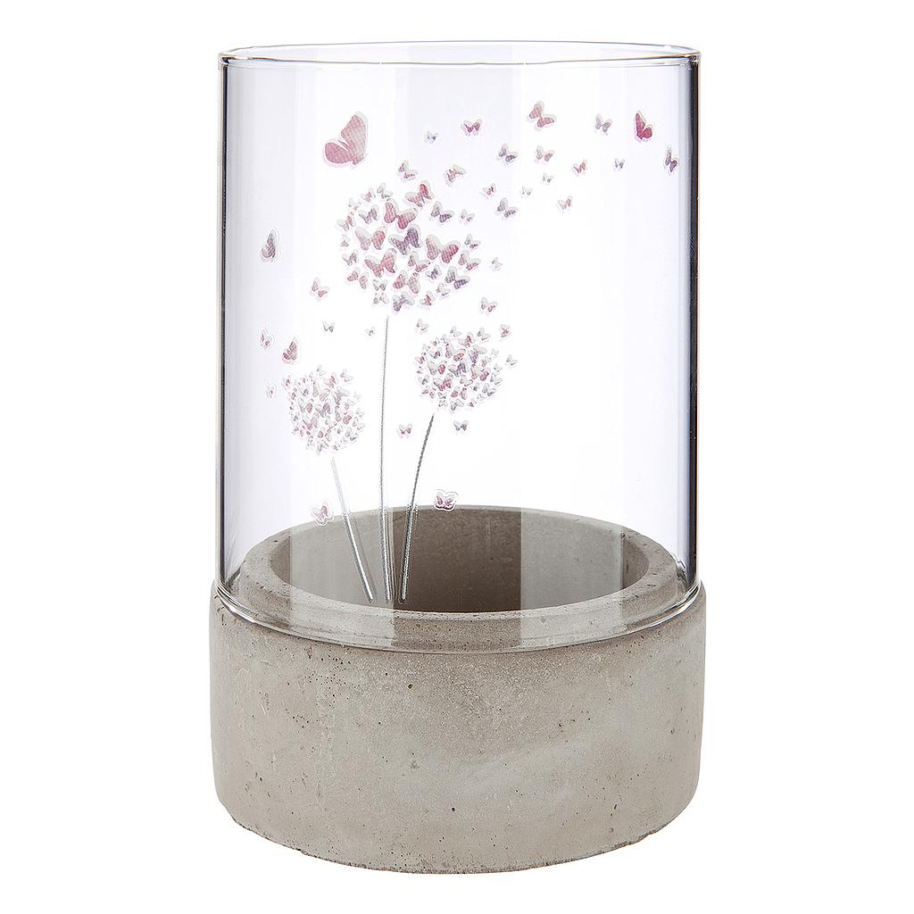 Zement Windlicht &quot;Pusteblume&quot;, Pusteblumen