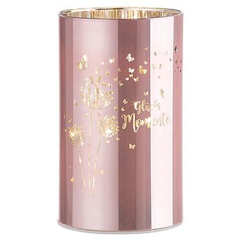 Glas LED-Leuchter "Momente", Glücksmomente