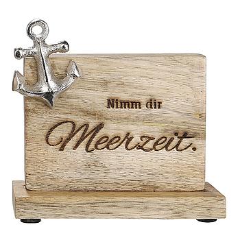 Holz Botschaften "Meerzeit"