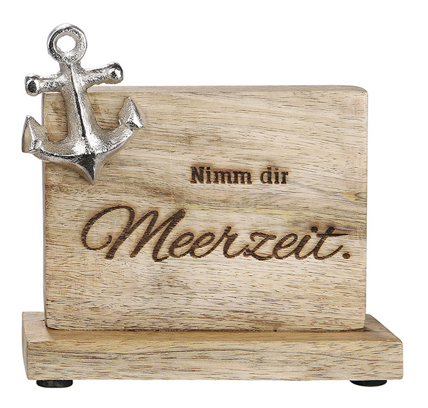 Holz Botschaften &quot;Meerzeit&quot;
