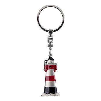 Metall Schlüsslanhänger Leuchtturm, matt