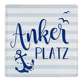 Metall Schild Ankerplatz