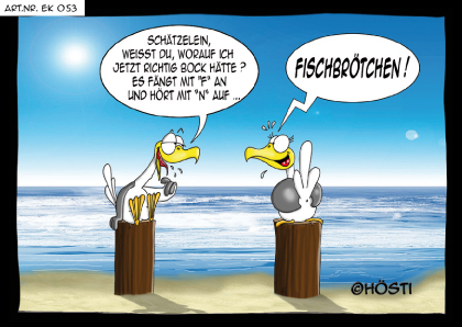 Hösti Postkarte &quot;Fischbrötchen&quot;