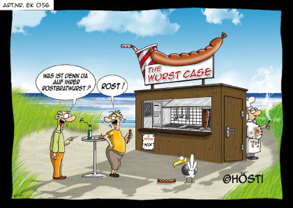 Hösti Postkarte &quot;Wurst Case&quot;