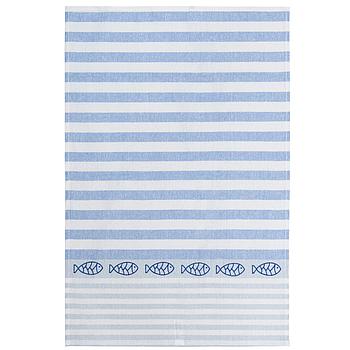 Geschirrhandtuch Halbleinen, Sechs Fische