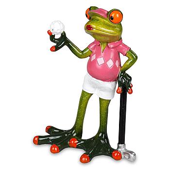 Frosch Golfspielerin