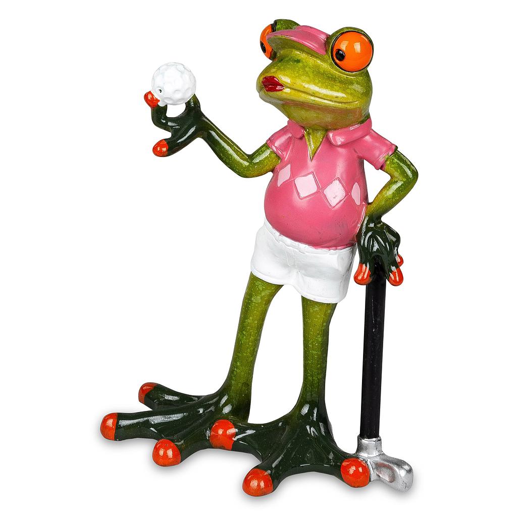 Frosch Golfspielerin