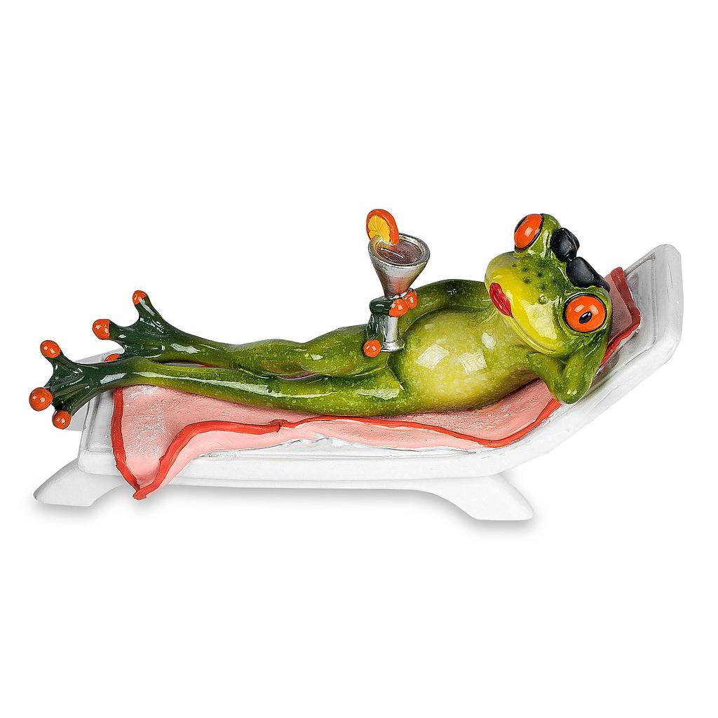 Frosch Frau auf Liege