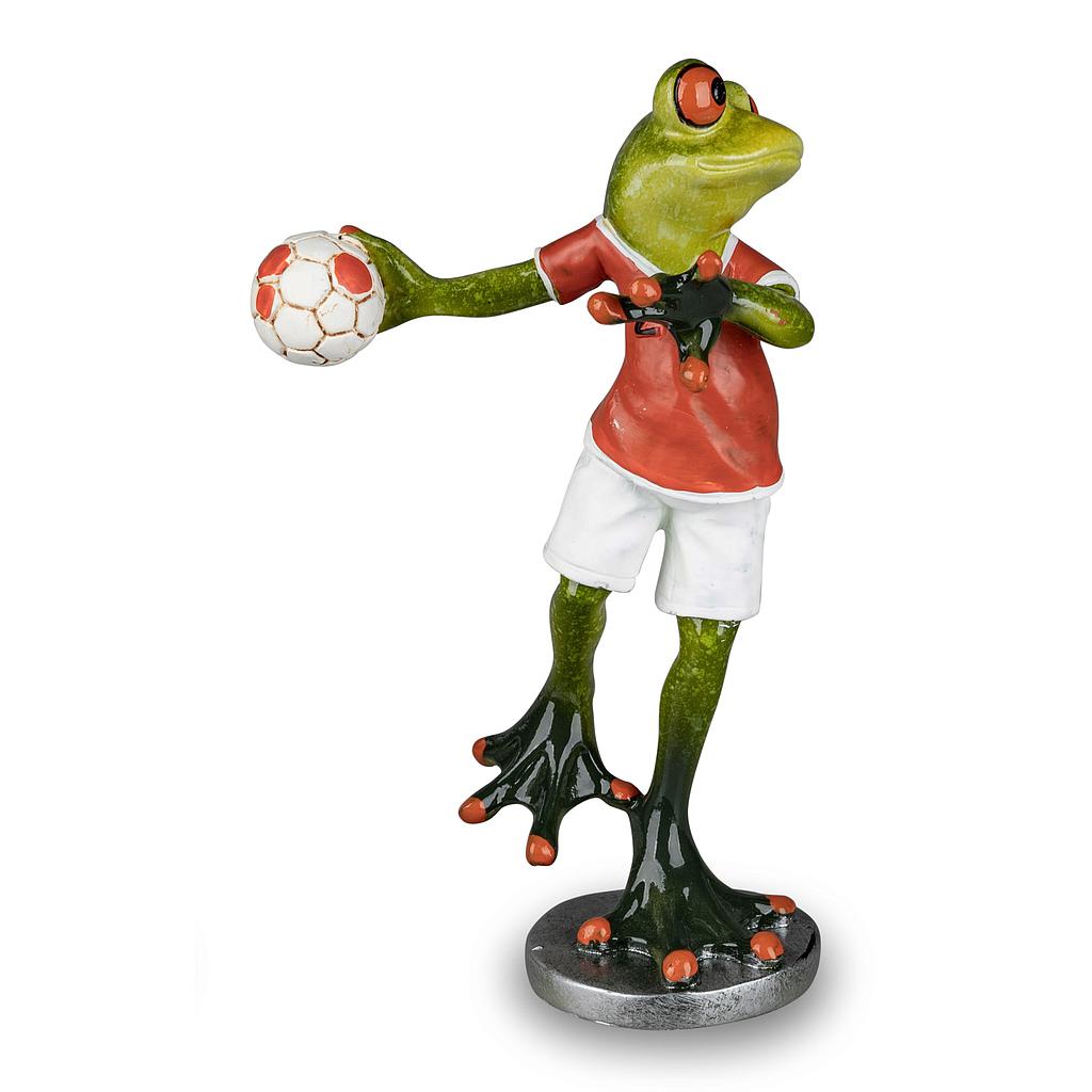Frosch spielt Handball rot