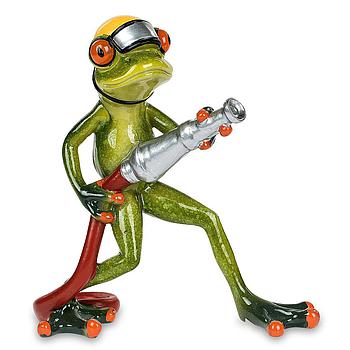 Frosch Feuerwehr mit Schlauch