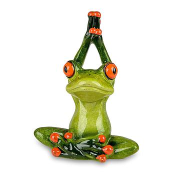 Frosch macht Yoga