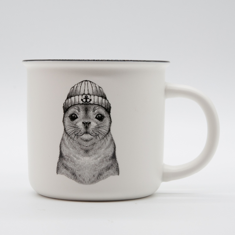 Becher &quot;Jore &amp; Ville&quot; 0,35 l, New Bone China, matt, H 8,9 cm, Ø 9,3 cm