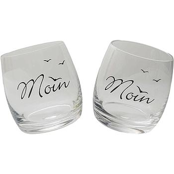 Wobbling Glass "Moin" ca. 200 ml 2er-Set