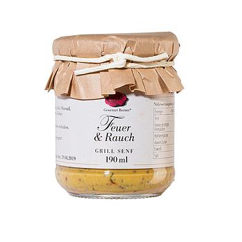 Feuer und Rauch, Grill Senf, 190ml Glas