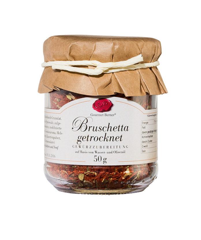 Bruschetta getrocknet im 50g Glas