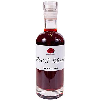 Merci Chérie, Kirschlikör 0,2l, 20% vol,  Aspektflasche,0,2l 