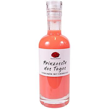 Prinzessin des Tages, Eierlikör mit Erdbeere, 0,2l, 15%vol.,  Aspektflasche,0,2l 