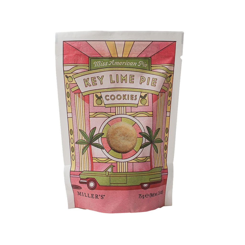 Miller`s ® Miss American Pie Key Lime Pie Cookies 75 Gramm 
