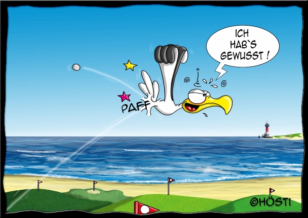 Hösti Postkarte "Golfball"