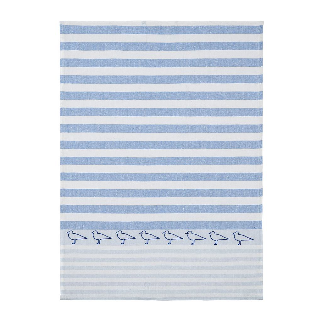 Geschirrhandtuch Halbleinen, Möwe Stehend