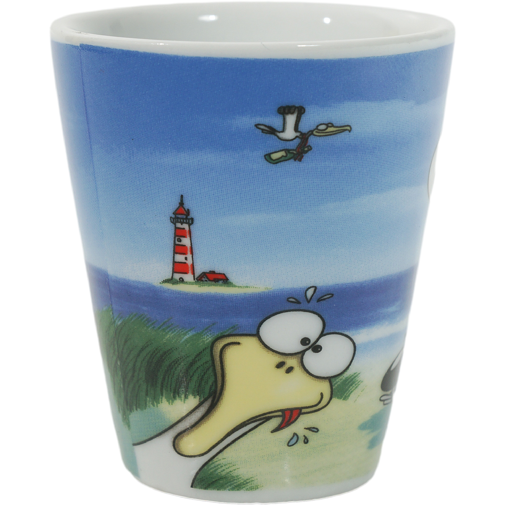 Hösti Eierbecher Mö wie no een  ca.6x4cm Porzellan