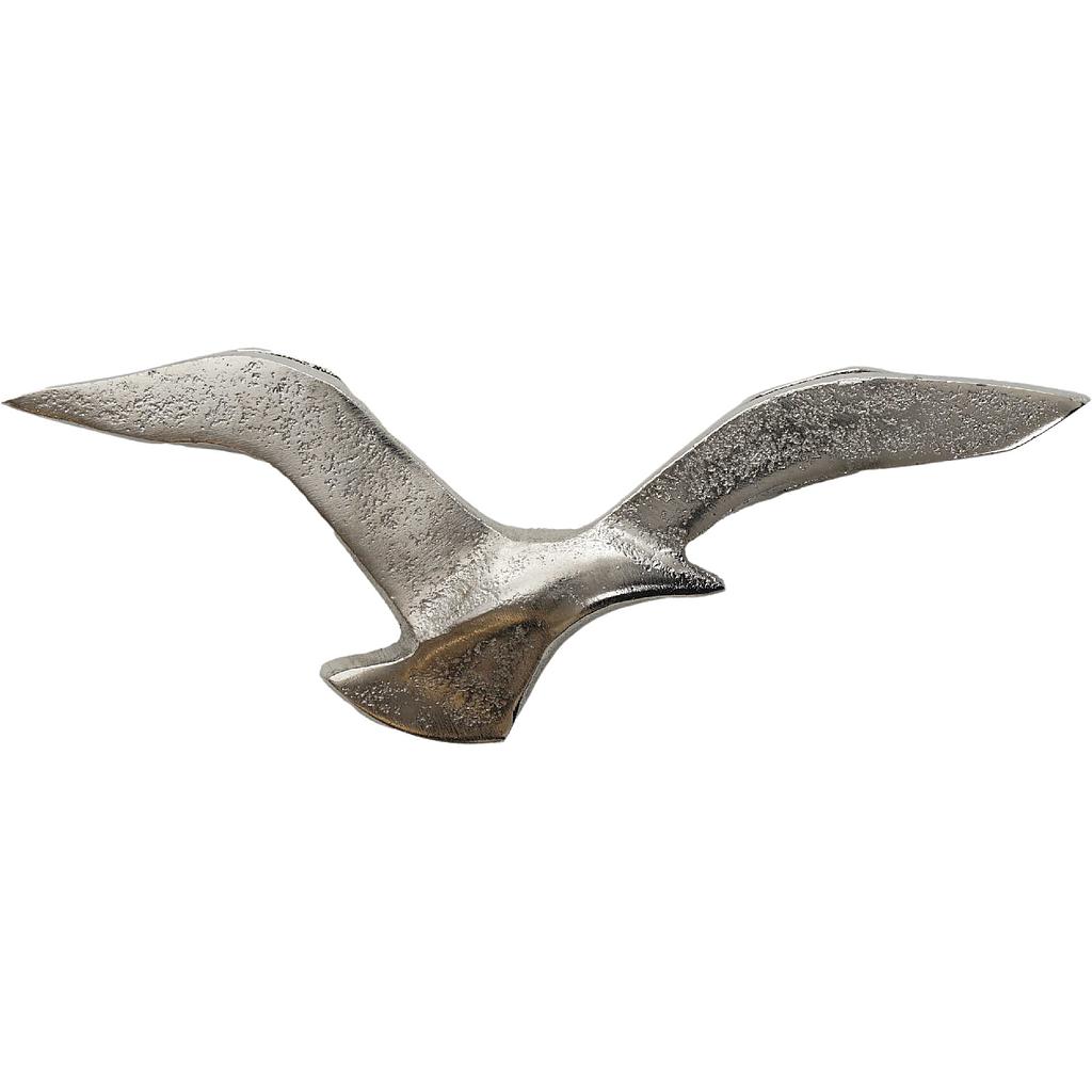 Möwe Wand-Deko aus Alu, 21x8cm