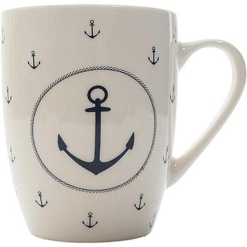 Becher Büsum "Anker im Kreis" 350 ml, Spülmaschinengeeignet, New Bone