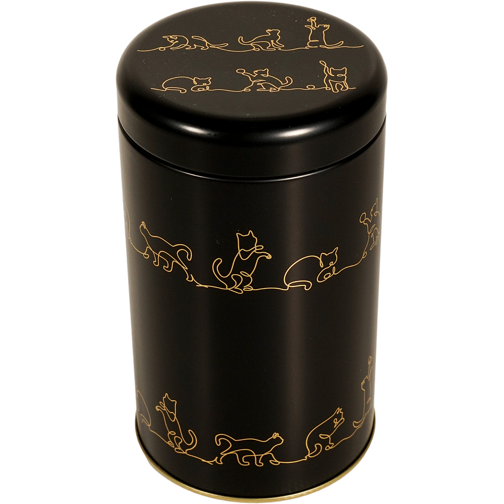 Dose "Shadow", 150 g Weißblech, rund, Stülpdeckel matt H 14,5 cm, Ø 8,5 cm