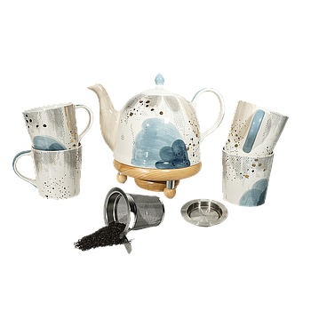 Tee-Set "Belle", 8-tlg