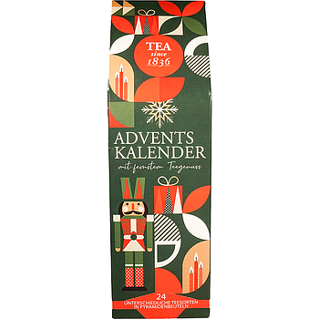 Tee-Adventskalender „Scandic Tea“ mit 24 Pyramidenbeuteln einzeln im Sachet verpackt Format 92 x 92 x 305 mm