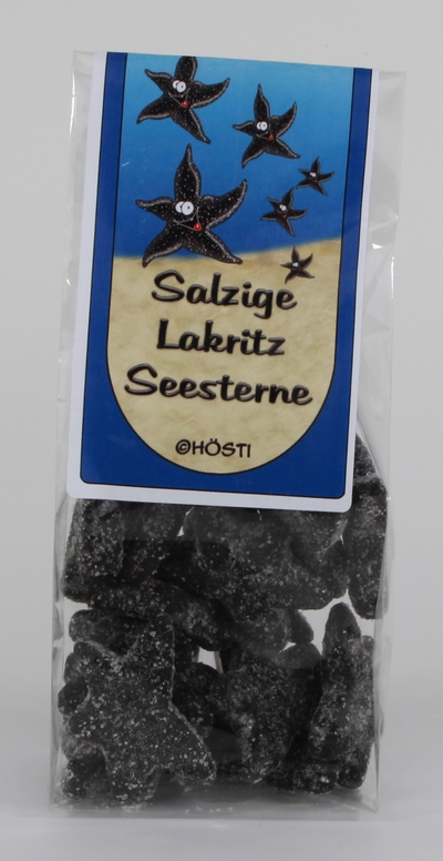 Hösti Salzige Lakritz- Seesterne, 120g
