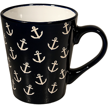 Kaffeebecher Anker blau, ca. 340ml