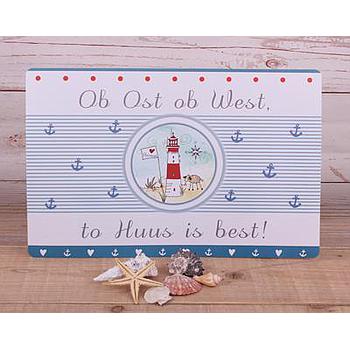 Tisch-Set "to Huus is best"