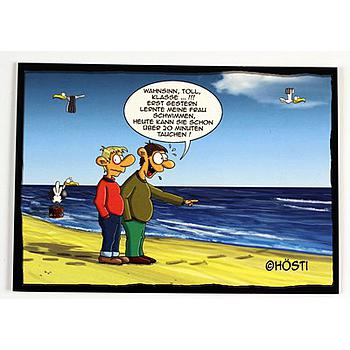 Hösti Postkarte Tauchen