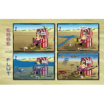 Hösti Postkarte Ebbe und Flut