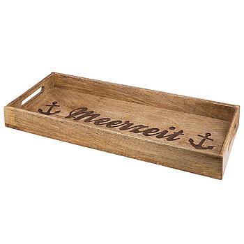 Holz Deko Tablett "Meerzeit"