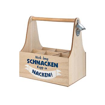 6er-Flaschenträger "Nich lang SCHNACKEN..."