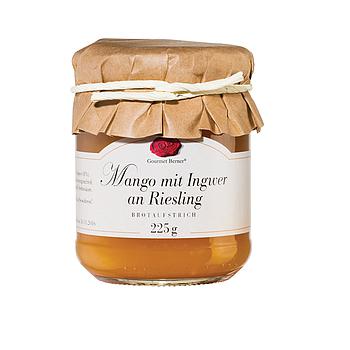 Mango mit Ingwer an Riesling Fruchtaufstrich im 225g Glas