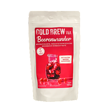Früchteteemischung  Beerenwunder Brombeer-Himbeer-Note aromatisierter Cold Brew Tüte à 100 g